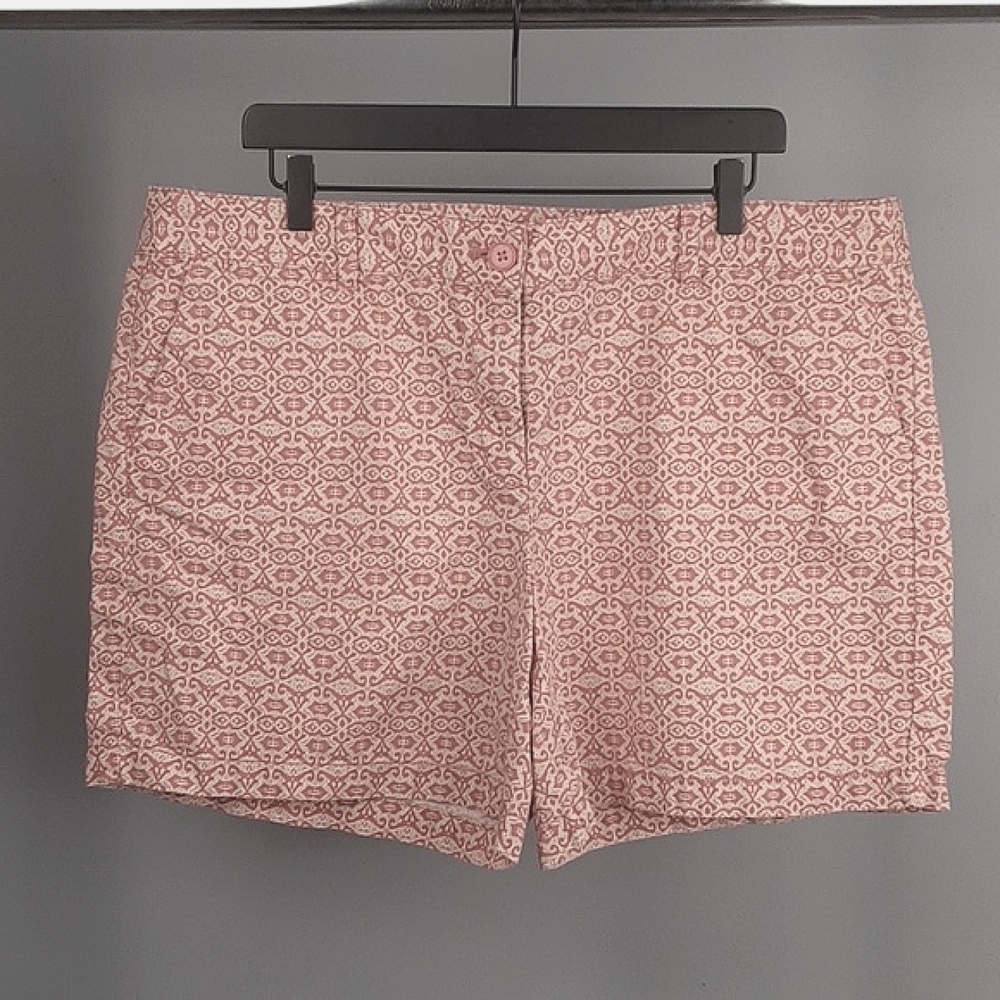 Loft Ann Taylor Rust Orange Paisley Print Original Shorts